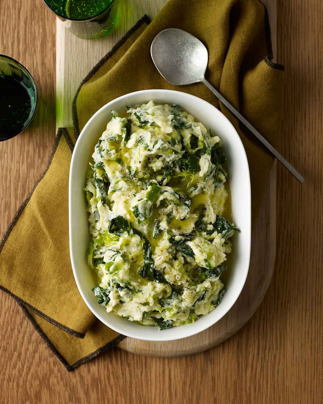 Green vegetable colcannon