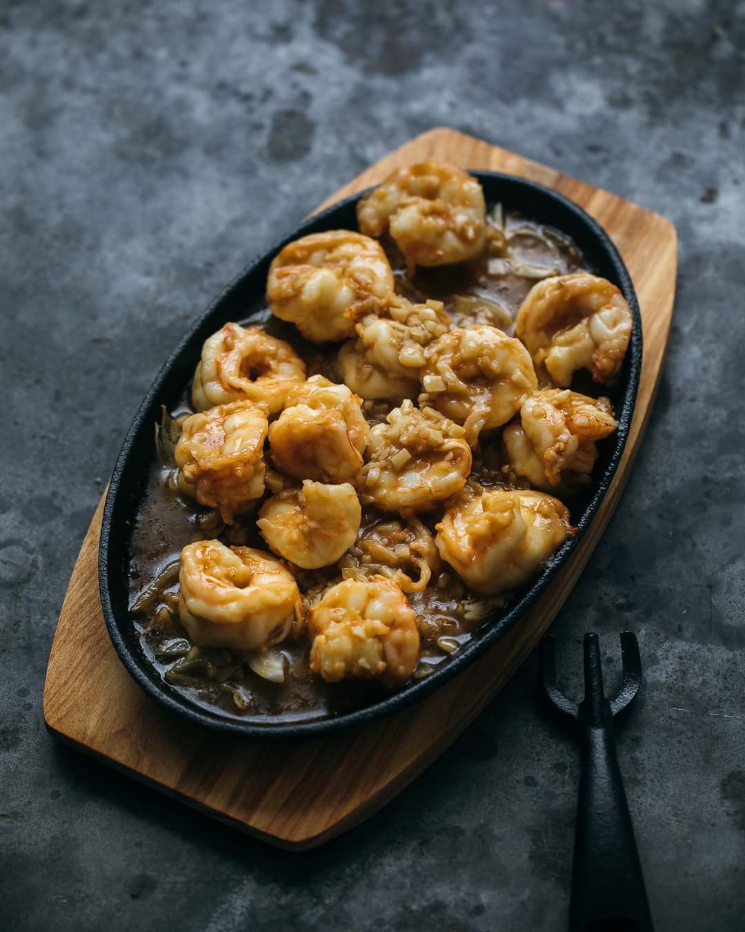 Garlic butter prawns Garlic butter prawns
