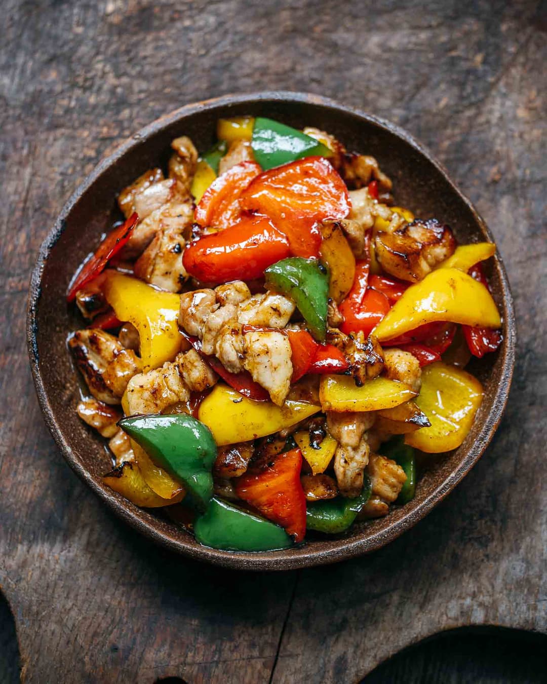 Pork and peppers Pork and peppers