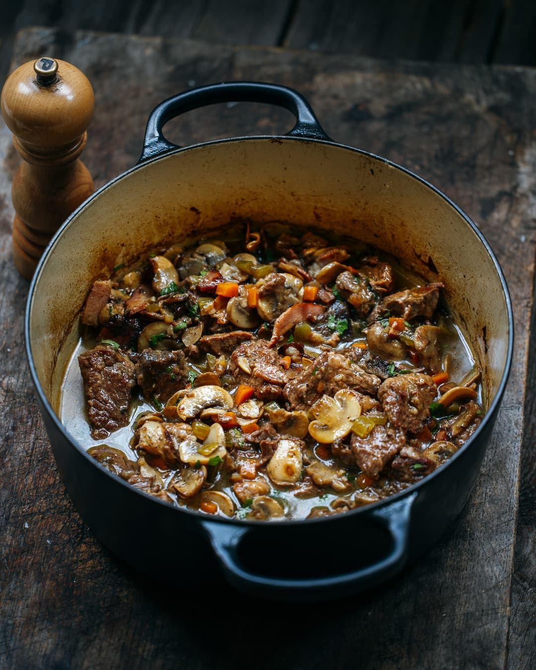 Beef bourguignon blanc Beef bourguignon blanc