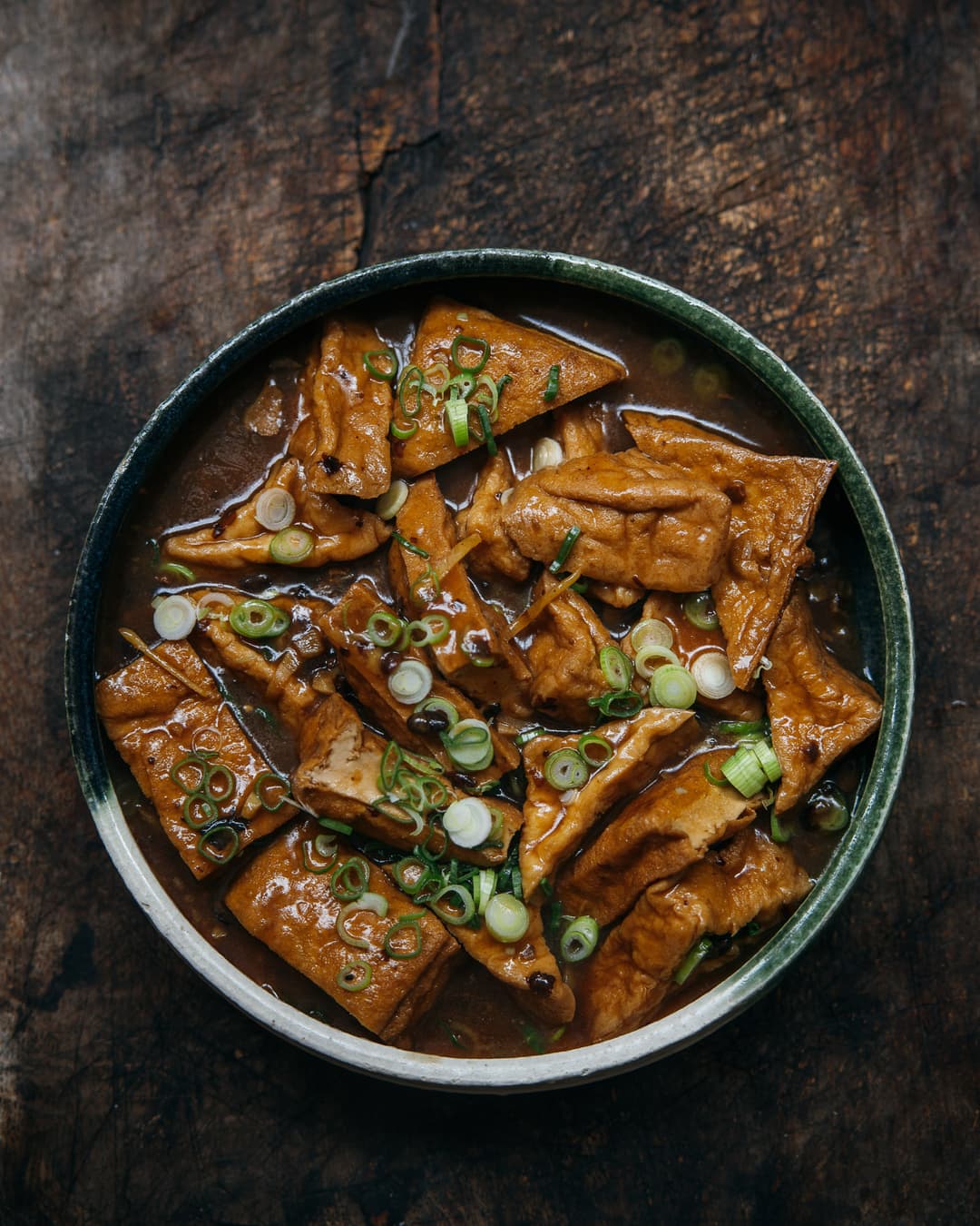 Braised tofu with black beans Braised tofu with black beans